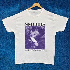 The Smiths There Is A Light That Never Goes Out White Rock T-Shirt Size Large